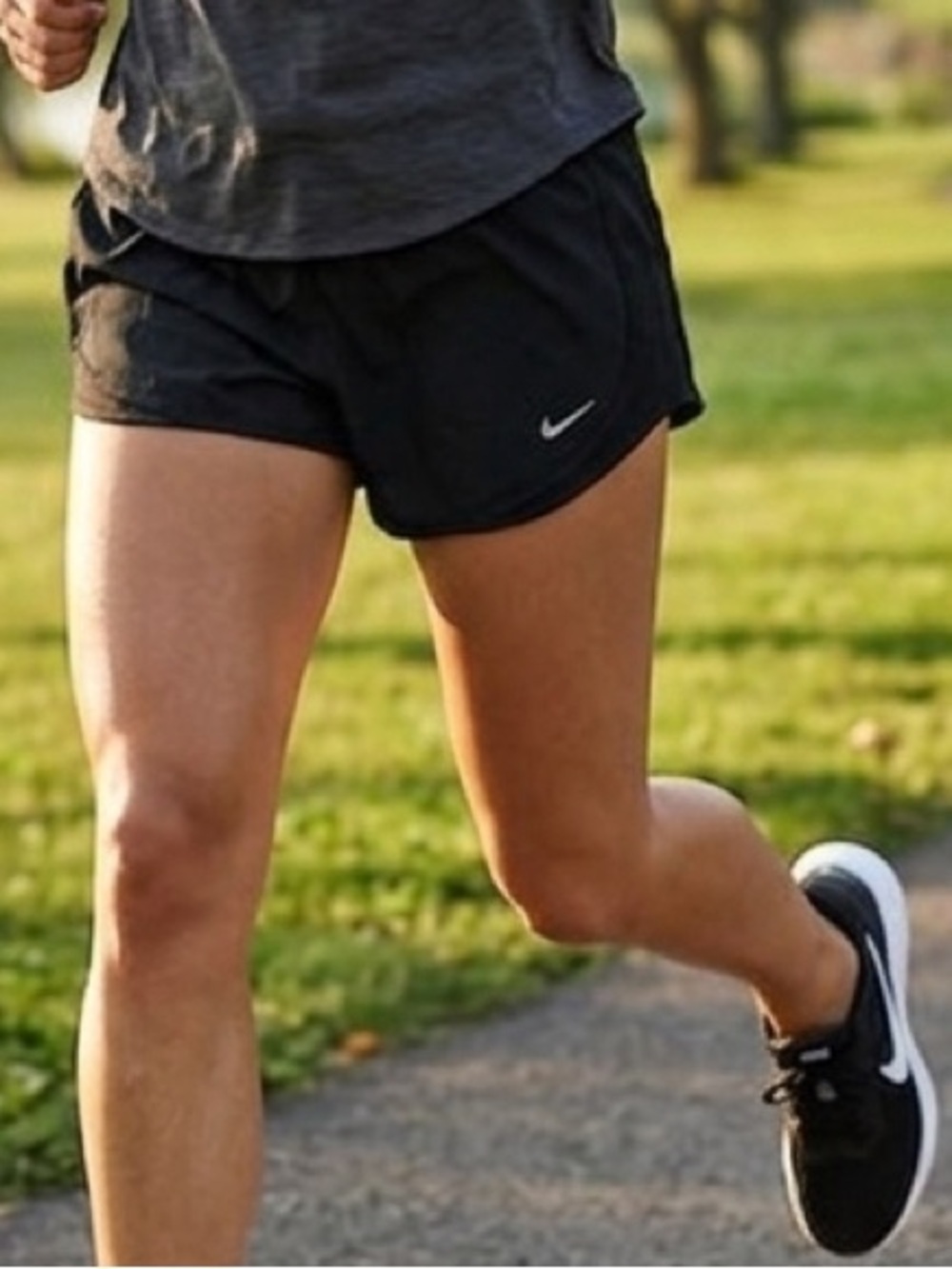Nike Women's Black Athletic Shorts, Size Large, Running Shorts